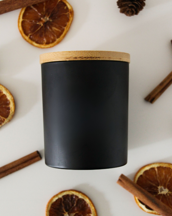 8 oz Matte Black Candle | Best Sellers: Baccarat Rouge 540 / Cotton Wick