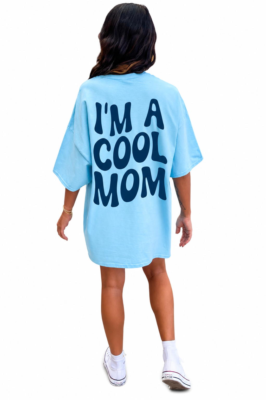 Preorder I'm a Cool Mom - Blue Women's Graphic T-Shirt: Large / Gildan