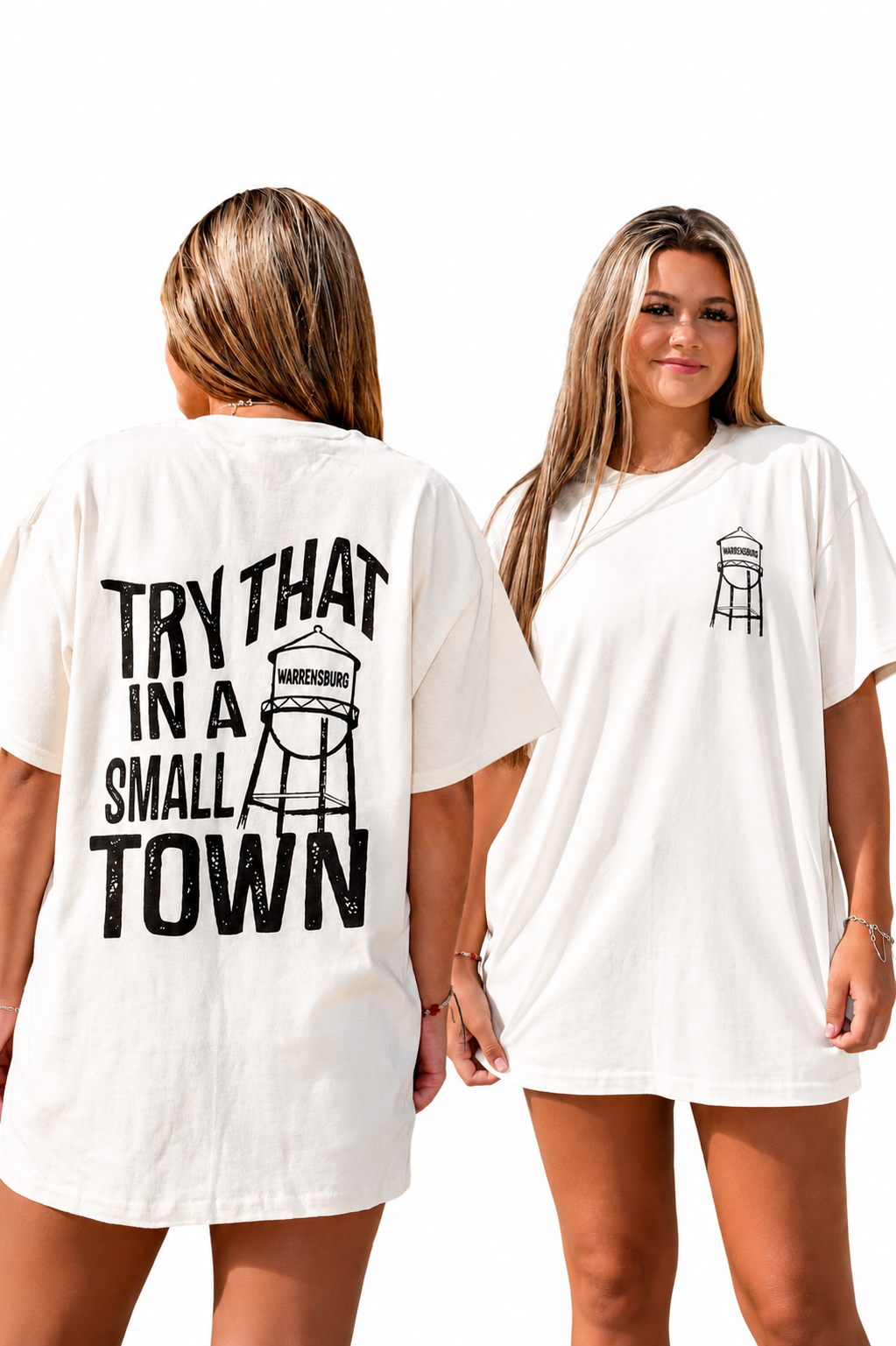 Preorder CUSTOM WARRENSBURG TRY THAT IN A SMALL TOWN: Large / Bella Canvas