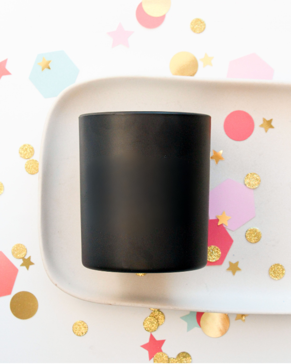 8 oz Matte Black Candle | Best Sellers: Mahogany Teakwood / Cotton Wick