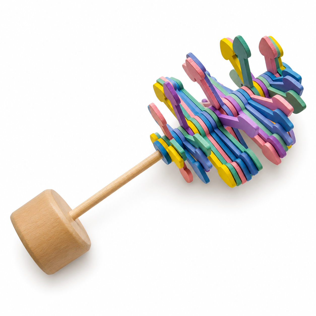 Multicolored Playable Art Lollipopter Fidget Stress Toy