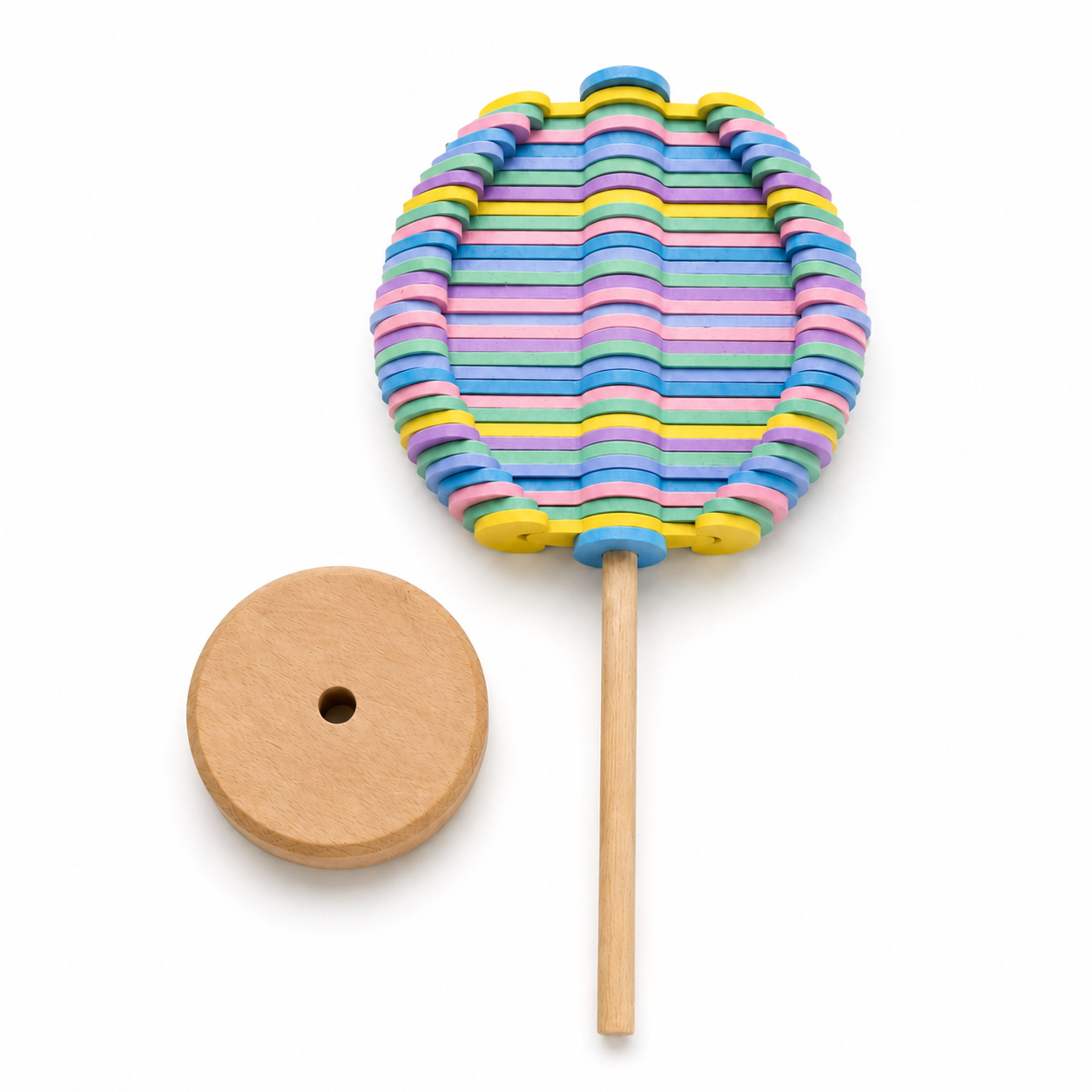 Multicolored Playable Art Lollipopter Fidget Stress Toy