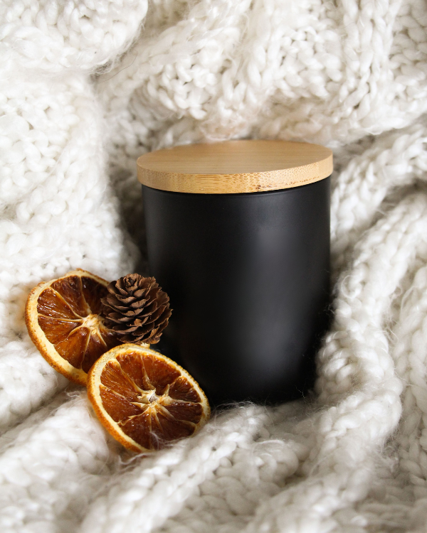 8 oz Matte Black Candle | Best Sellers: Baccarat Rouge 540 / Cotton Wick