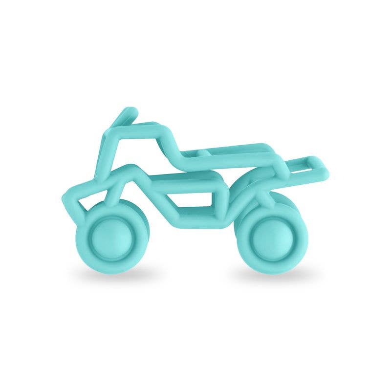 Teether Toy: ATV Pop-It Breeze Teal