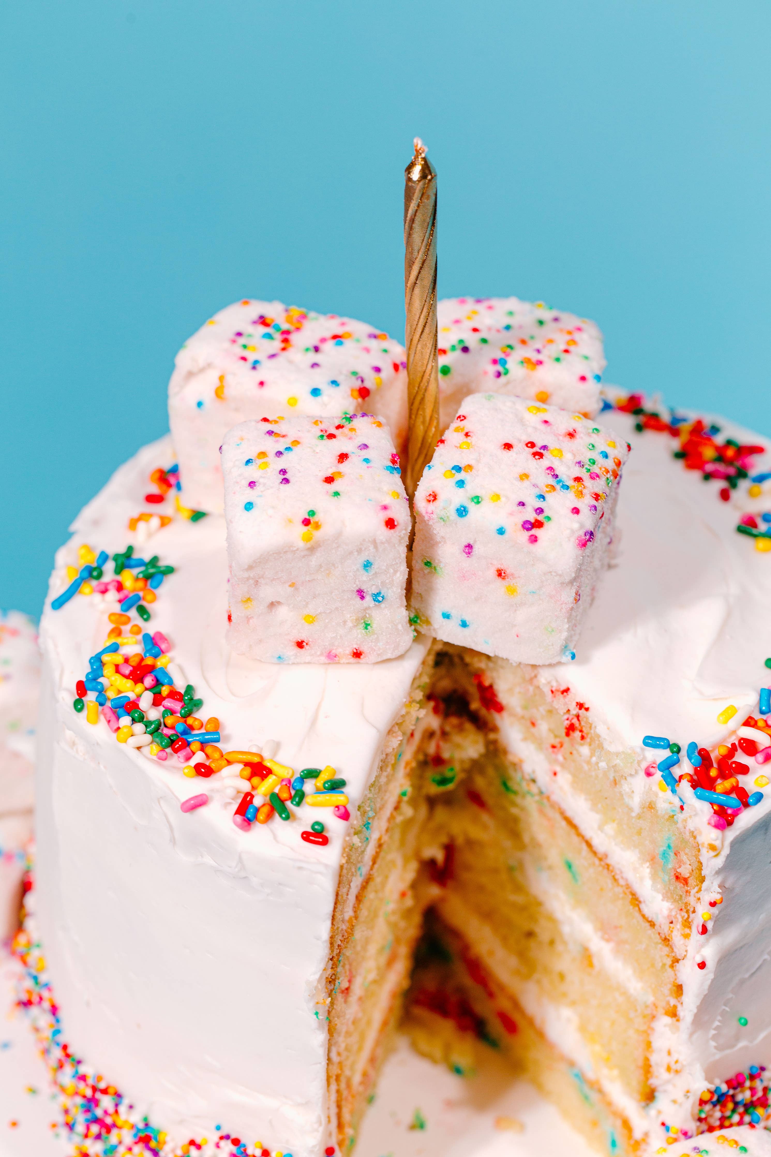 Funfetti Marshmallows / Gluten Free / Peanut Free / Dye Free