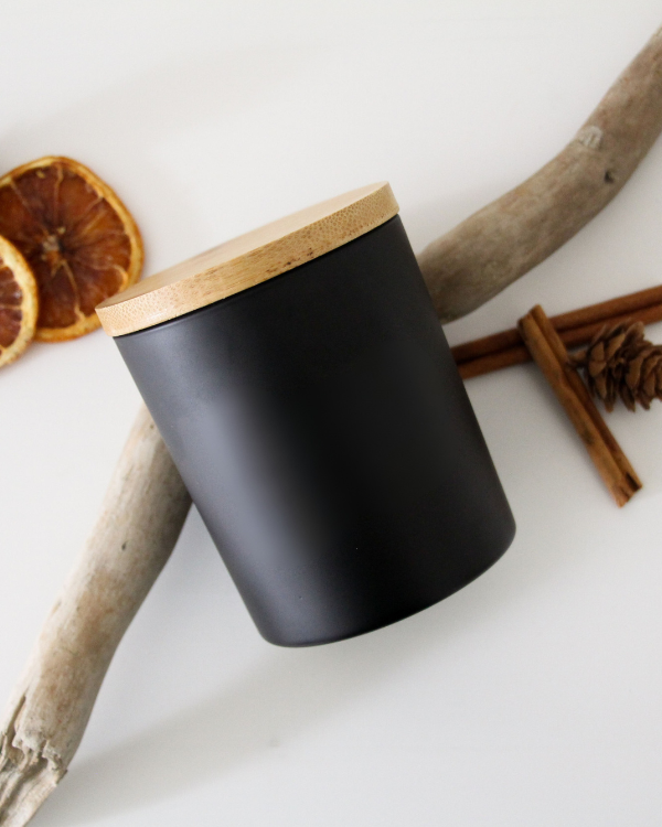 8 oz Matte Black Candles | Best Sellers: Under The Lemon Tree / Cotton Wick