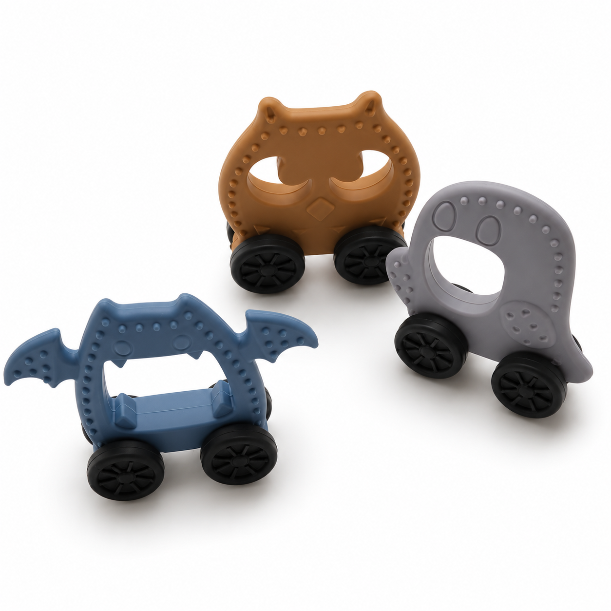 Halloween 3D Silicone Car Teether - 3-Piece Set
