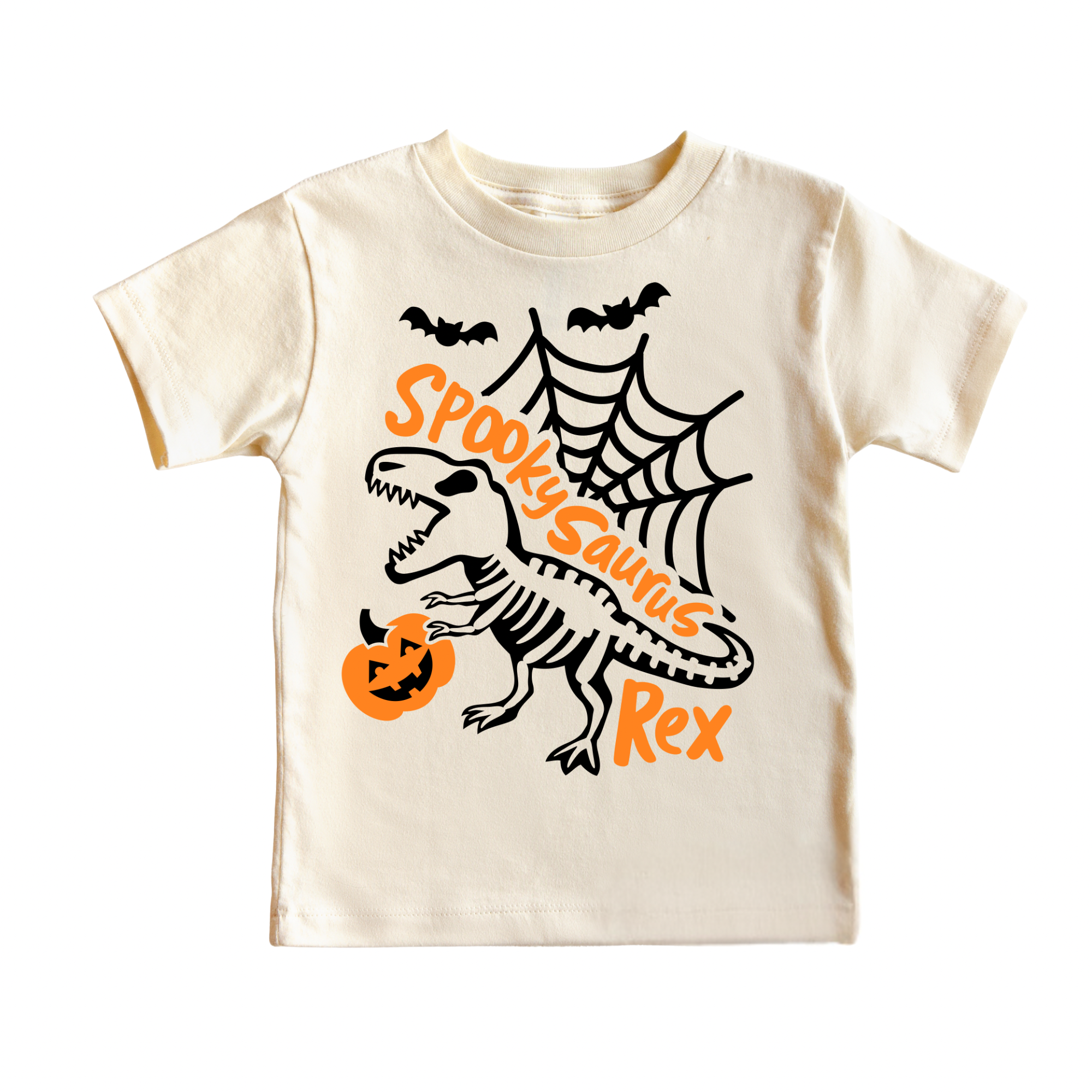 Spookysauras Dinosaur Shirt - Halloween Shirt: Natural / 3T Kids