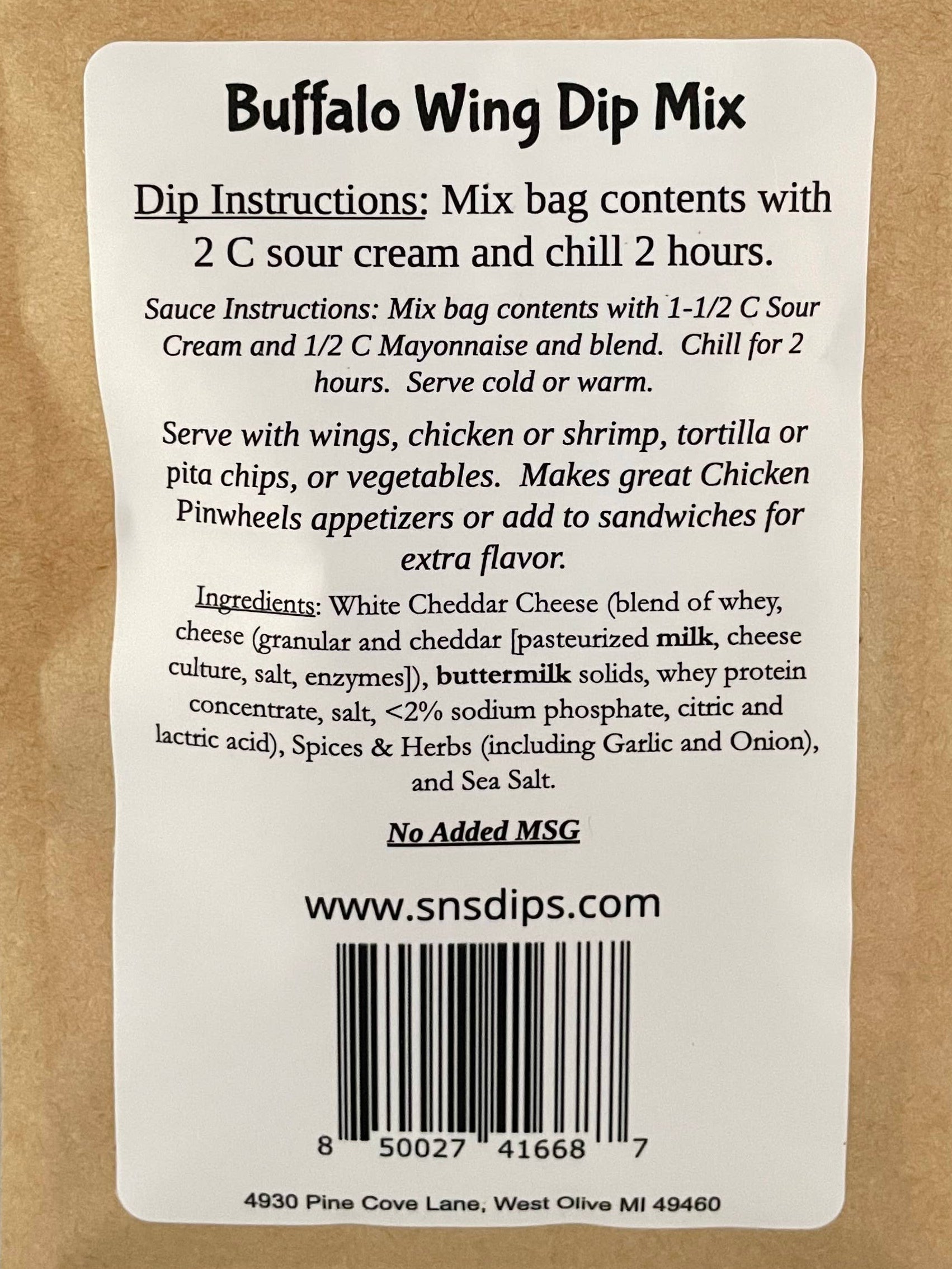 Buffalo Wing Dip Mix
